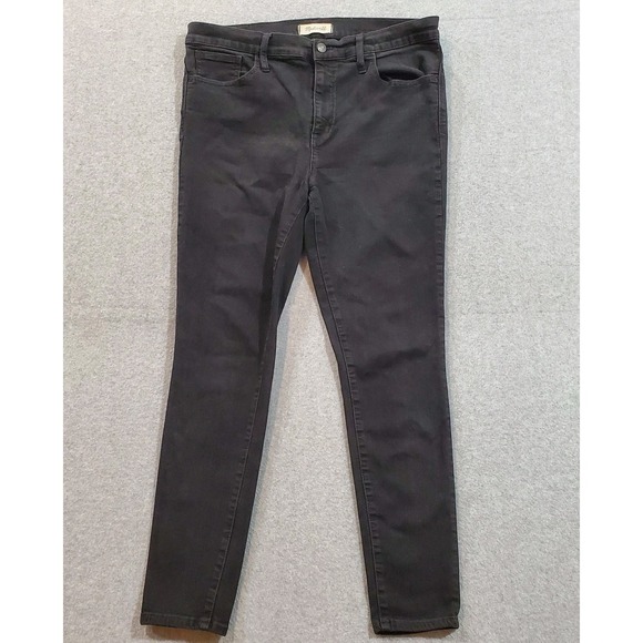 Madewell Denim - Madewell‎ Jeans Size 32 Womens RoadTripper Skinny Wash Black Denim Pants Stretch